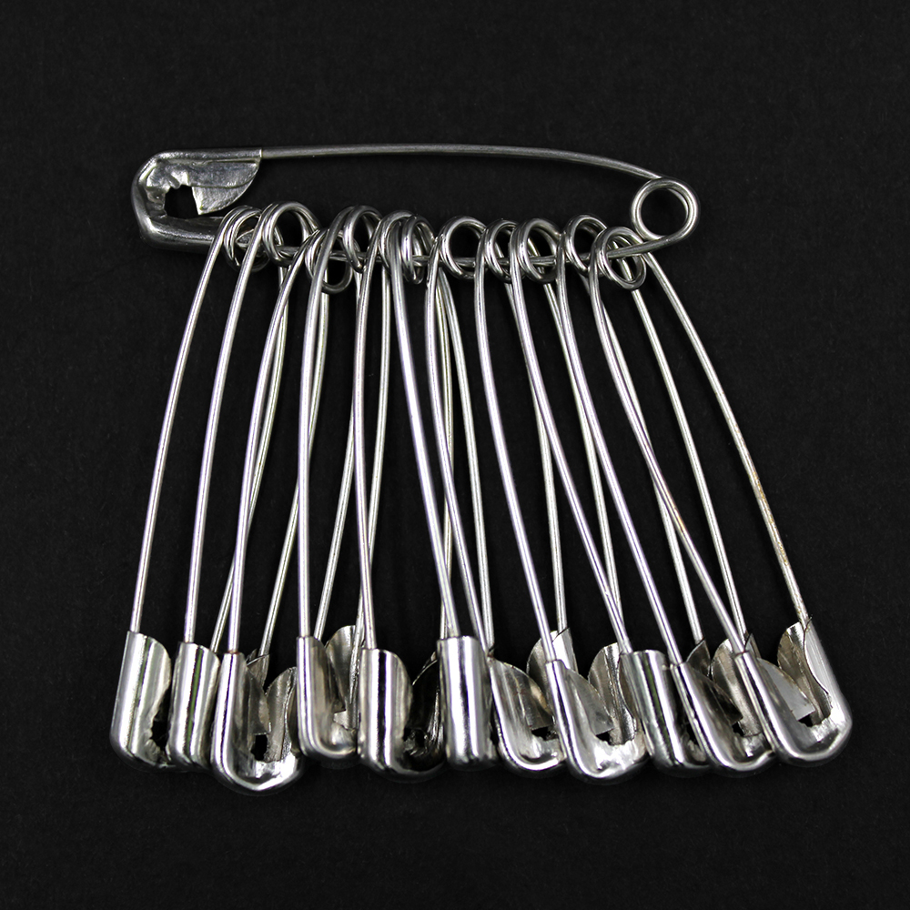 Safety Pins 24pc Silver