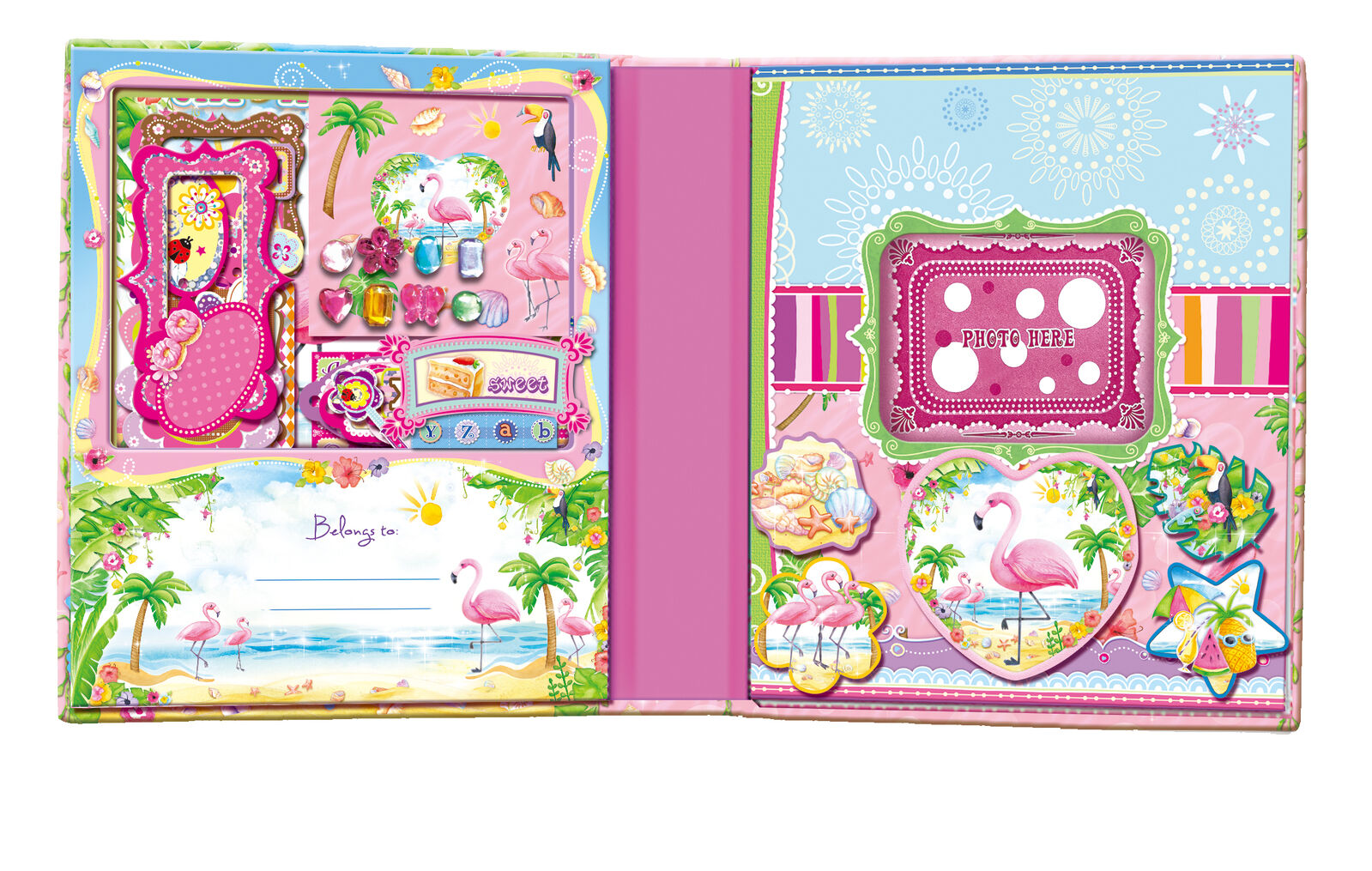 Mad Ally Scrapbook Kit Flamingo