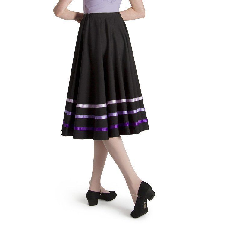 Bloch Purple Ribbon Character Skirt Womens