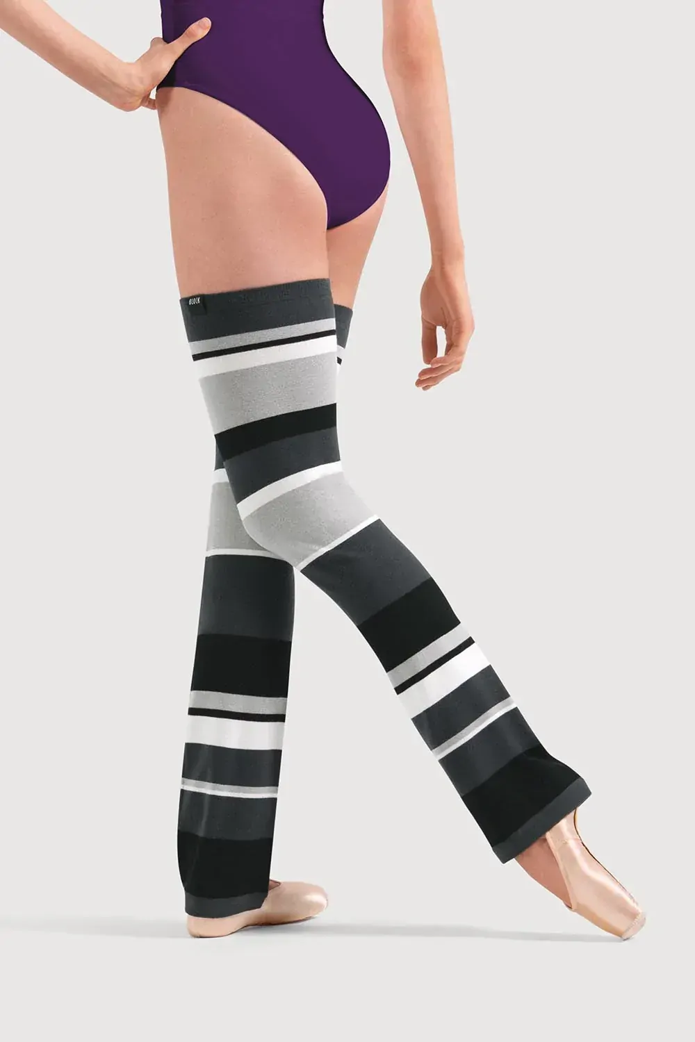 Bloch Striped Long Legwarmers;