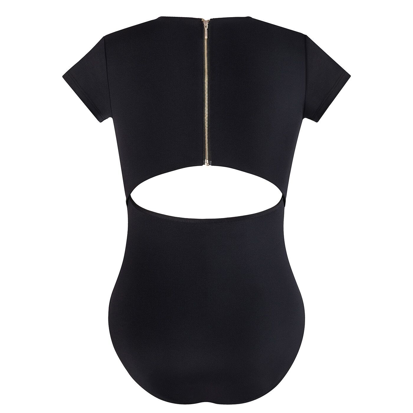 Energetiks Kelly Cap Sleeve Leotard; Black; Adult