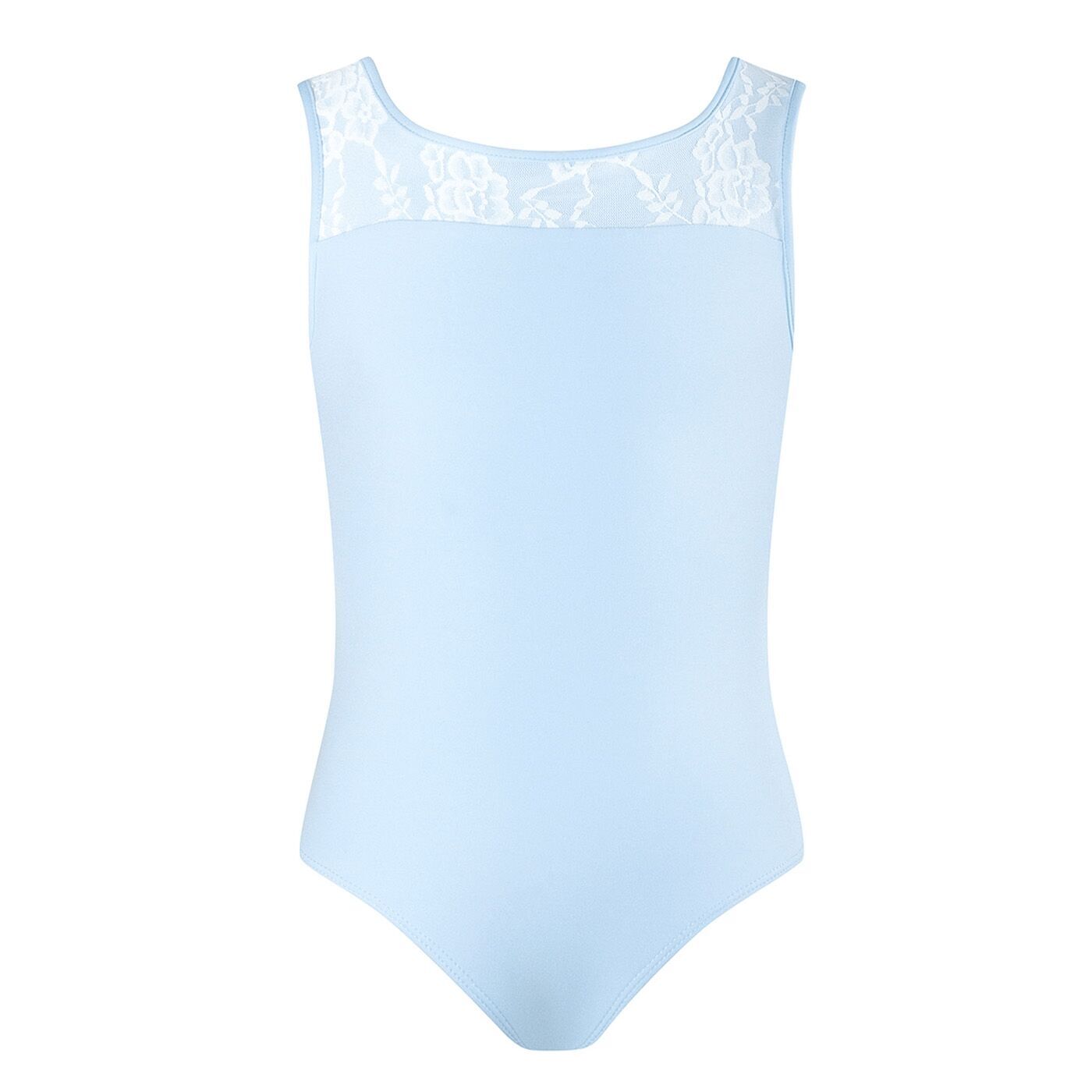 Energetiks Abby Lace Leotard; Baby Blue; Child Medium