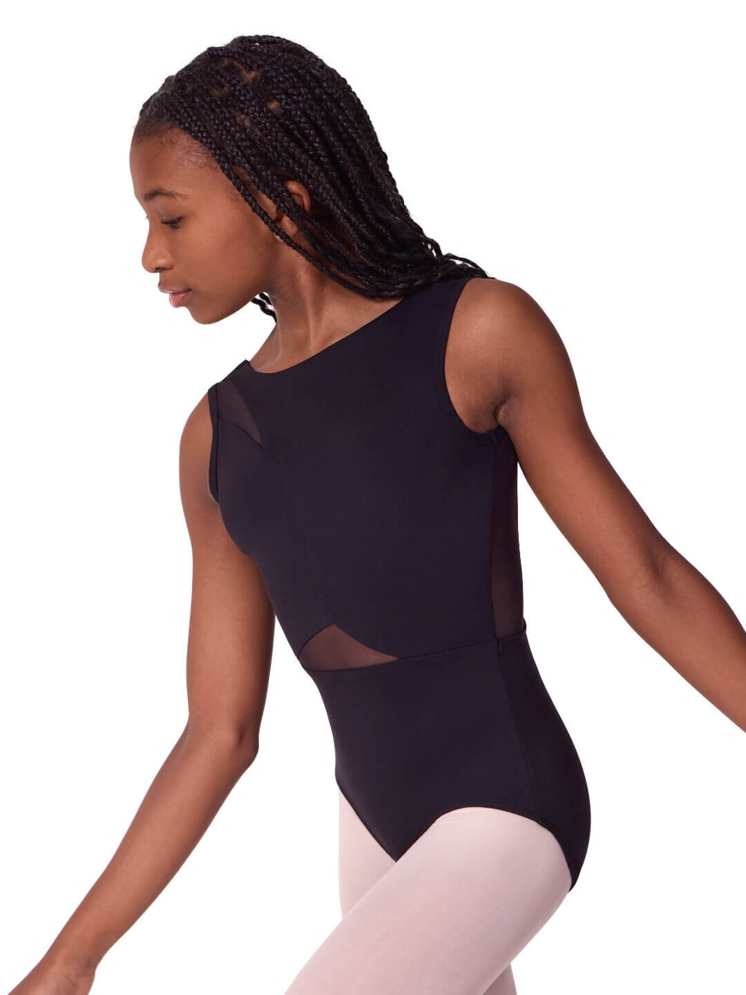 Capezio Soft Elegance Asymmetrical Boat Neck Leotard Tween Child