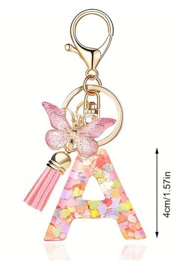 Butterfly sparkle keyring A