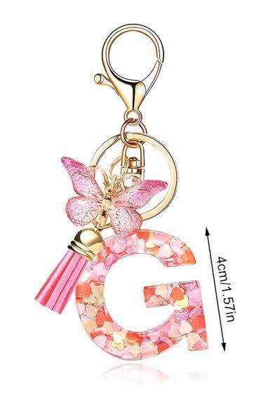 Butterfly sparkle keyring G