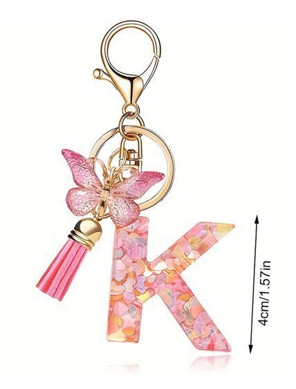 Butterfly sparkle keyring K