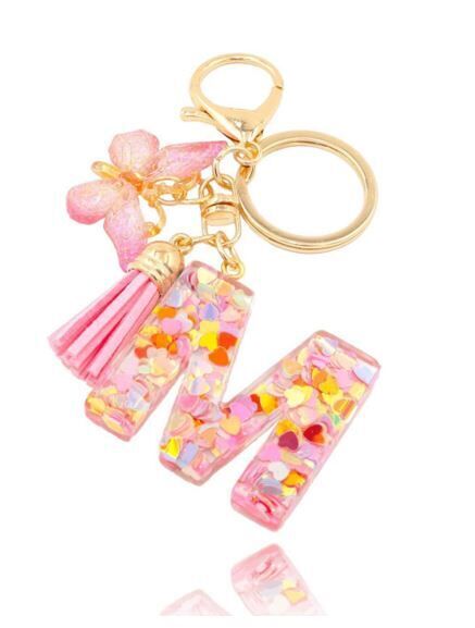 Butterfly sparkle keyring M