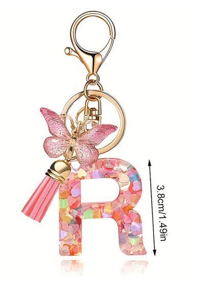 Butterfly sparkle keyring R
