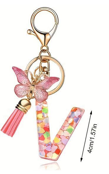 Butterfly sparkle keyring V