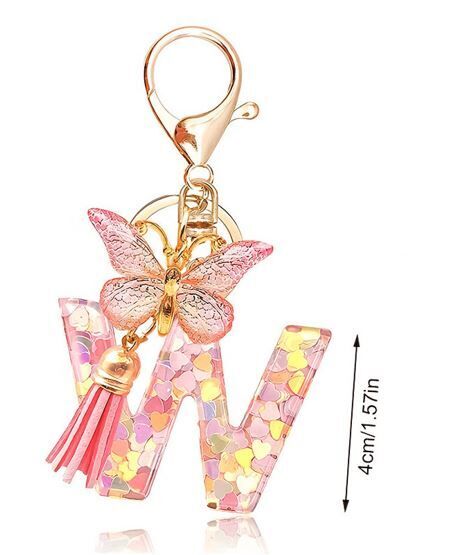 Butterfly sparkle keyring W
