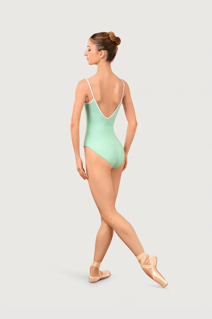 Bloch Arve Soft Gathered Front & Back Womens Leotard;Mint/White;Large