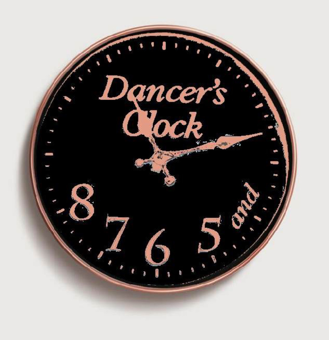 Mad Ally Dancer's Clock Black & Rose Gold