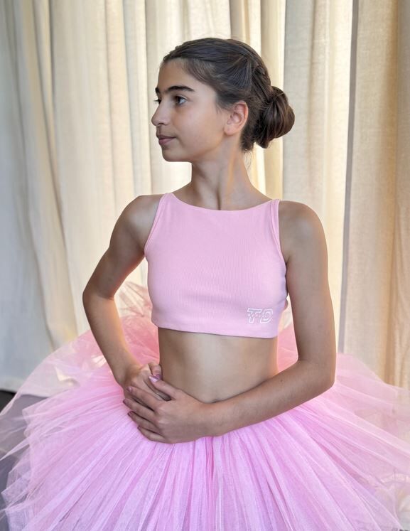 Republic Blush Belle Crop; Child 10 to 12