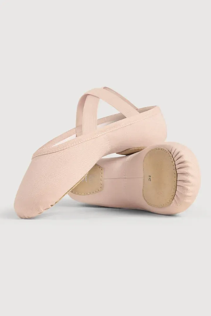 Bloch Performa Stretch Canvas Ballet Flat Child 10.5; Width B; Theatrical Pink