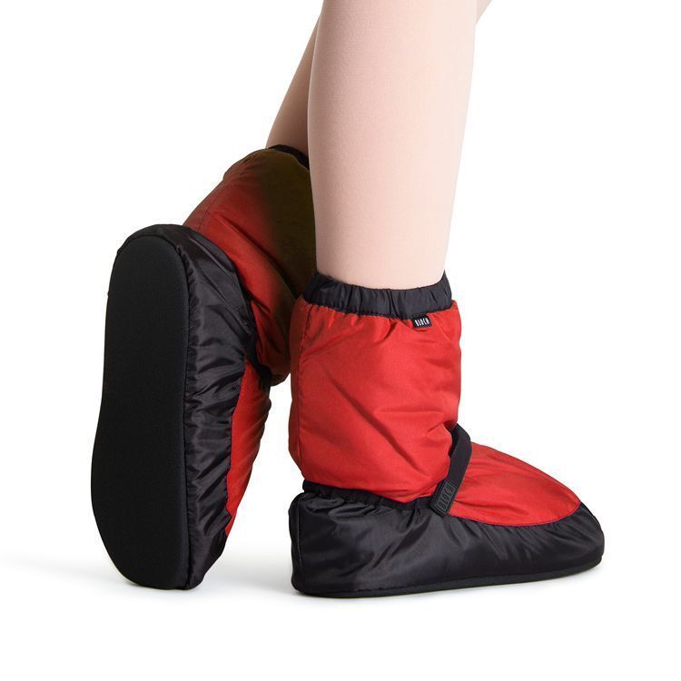 Bloch Red & Black Warm Up Bootie Adult