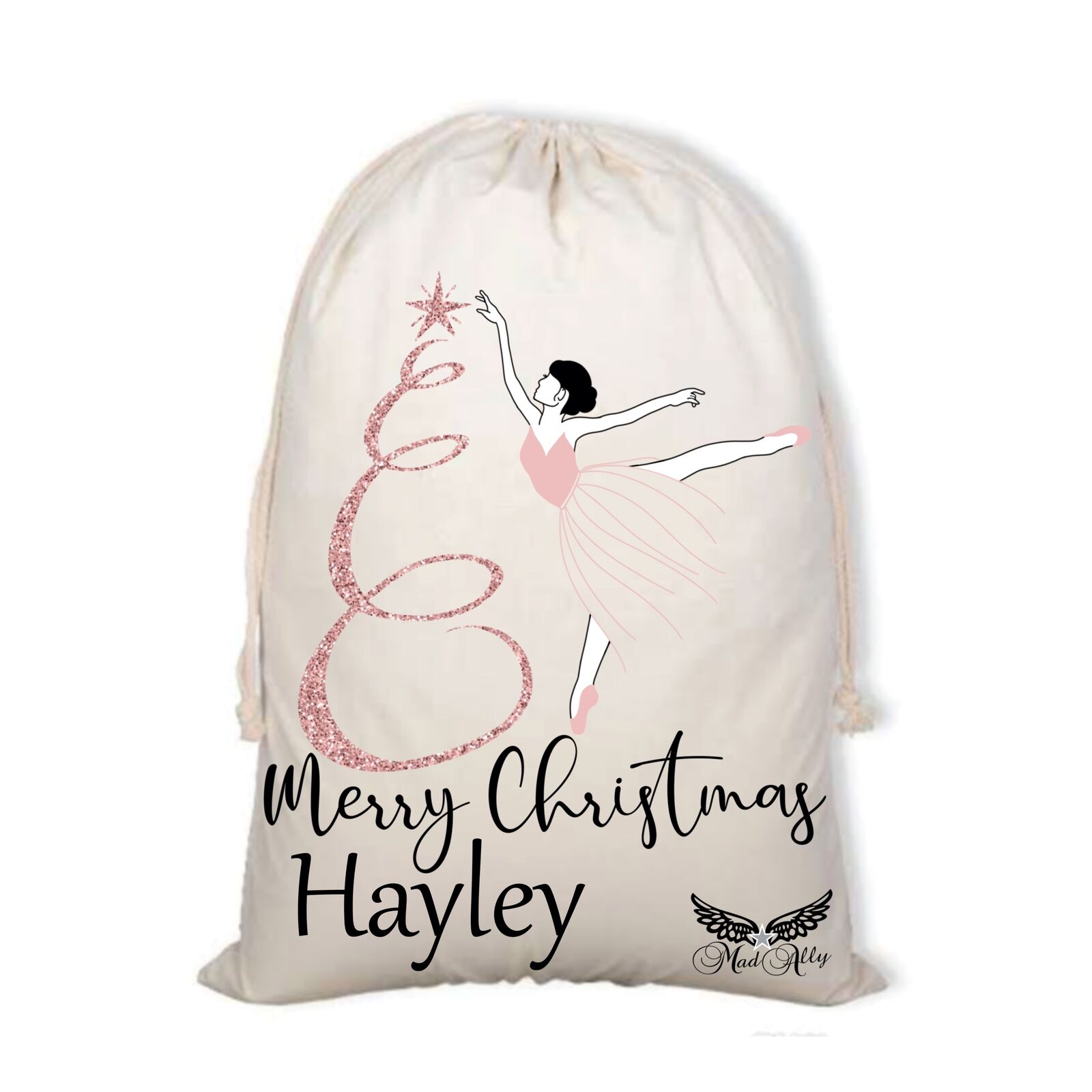 Mad Ally Santa Sack; Ballerina Personalised