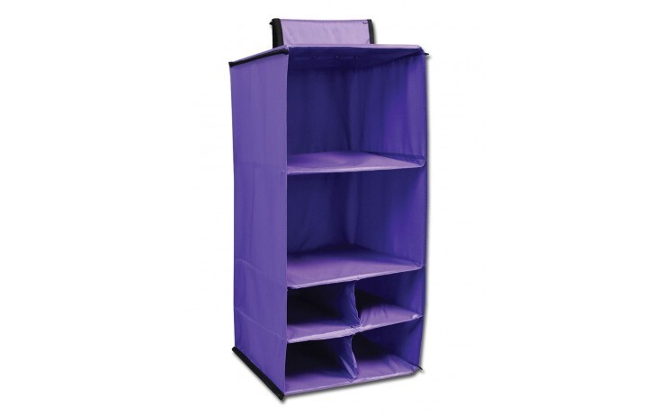 Dream Duffel Hanging Shelf Shoe Caddy; Purple