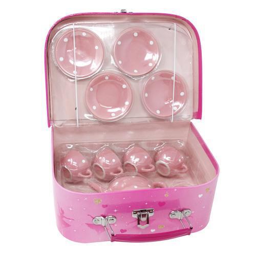 Pink Poppy Pirouette Princess Porcelain Tea Set