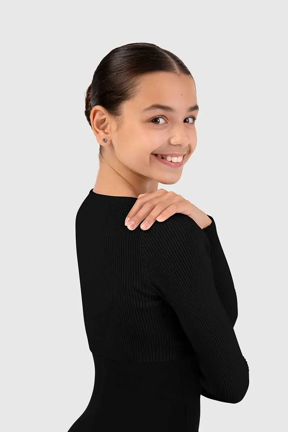 Bloch Starling Knit Fixed Mock Wrap Girls Top;