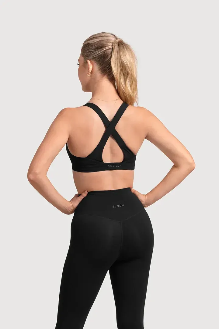 Bloch BLOCHeverhold Criss Cross Bra; Black; Adult