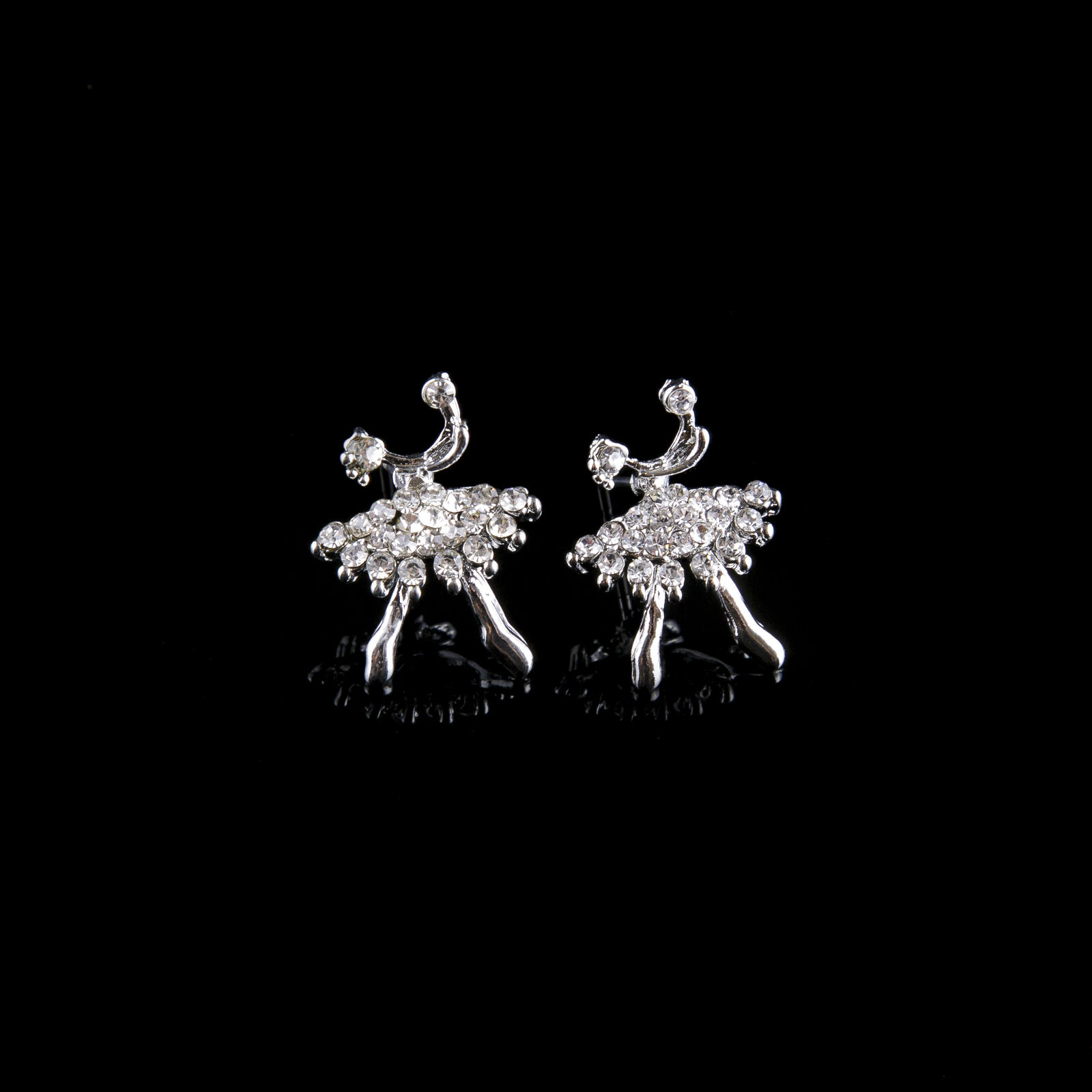 Mad Ally Diamante Ballerina Earrings