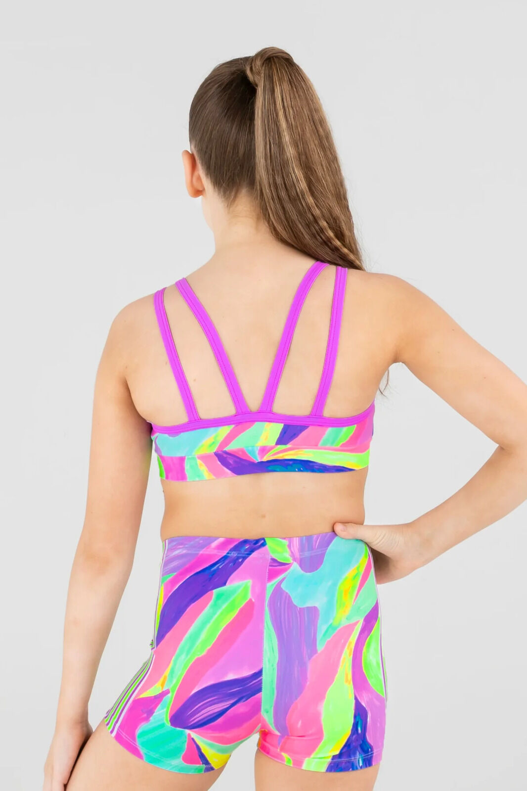 Sylvia P Bright Vision Crop Top