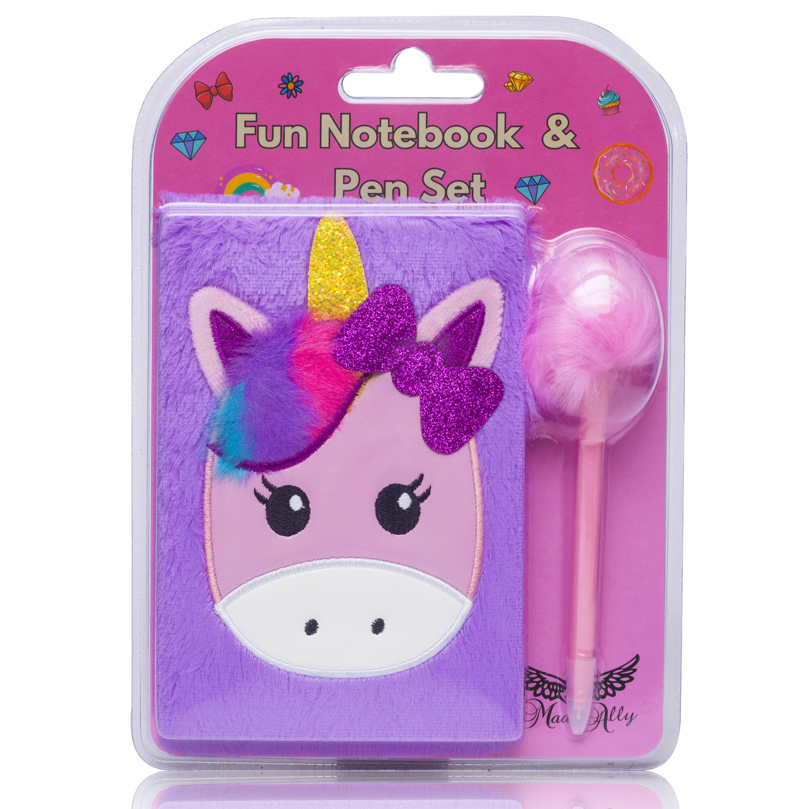 Mad Ally Notebook - Purple Unicorn