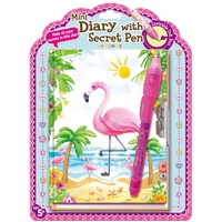 Mad Ally Mini Diary with Secret Pen Flamingo