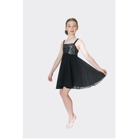 Studio 7 Sequin Lyrical Dress Child Small; Black