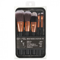 Rose Gold Makeup Brushes in Keepsake Tin by BYS