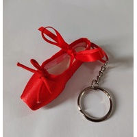 Fifi & Co Pointe Shoe Keyring; Red 