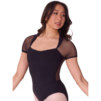 Capezio Soft Elegance Corset Short Sleeve Leotard Adult