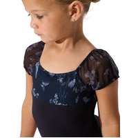 Capezio Belle Leotard; Black; Child Large