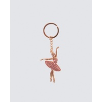 Energetiks Ballerina Diamante Key Ring; Pink