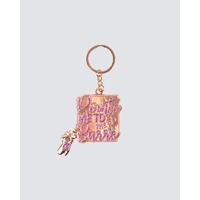 Energetiks Pointe Me To The Barre Key Ring; Pink Champagne