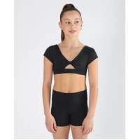 Energetiks Avery Cap Sleeve Crop Top; Child