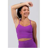 Sylvia P Long-Line Cropped Singlet Mulberry 