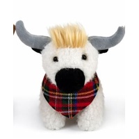 Angus the Highland Cow; White with a scarf