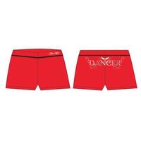 Mad Ally Dancer Shorts Red