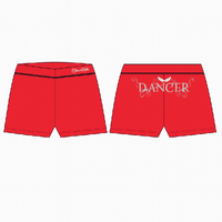 Mad Ally Dancer Shorts Red