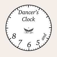 Mad Ally Dancer's Clock White