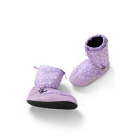 Bloch Confetti Hearts Printed Warm Up Booties Adult Lilac