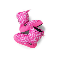 Bloch Confetti Hearts Printed Warm Up Booties Adult Pink