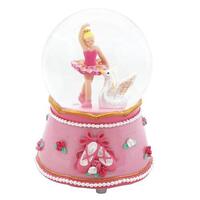 Pink Poppy Little Ballet Dancer Musical Snow Globe