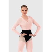 Bloch Celeste Knit Womens Long Sleeve Wrap Top;