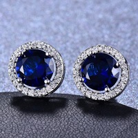 10mm Earrings Sapphire