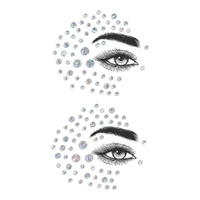 Face, Eye and Body Jewels Silver