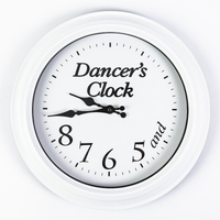 Mad Ally Dancer's Clock; White