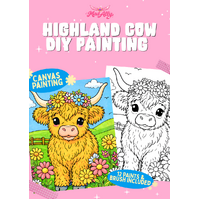 Highland Cow DIY Painting Calf