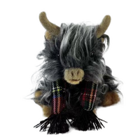 Mad Ally Hamish Highland Cow Keyring Black